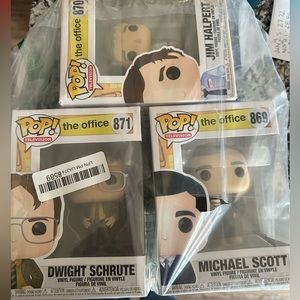 The Office Funko Pops - Set of 3